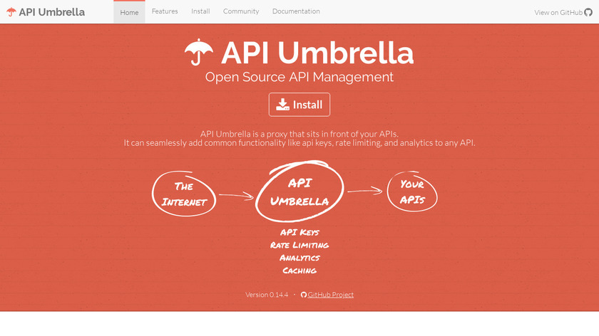 API Umbrella Landing Page