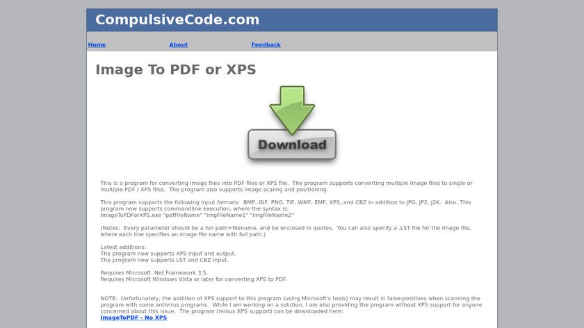 JPEG to PDF Landing Page