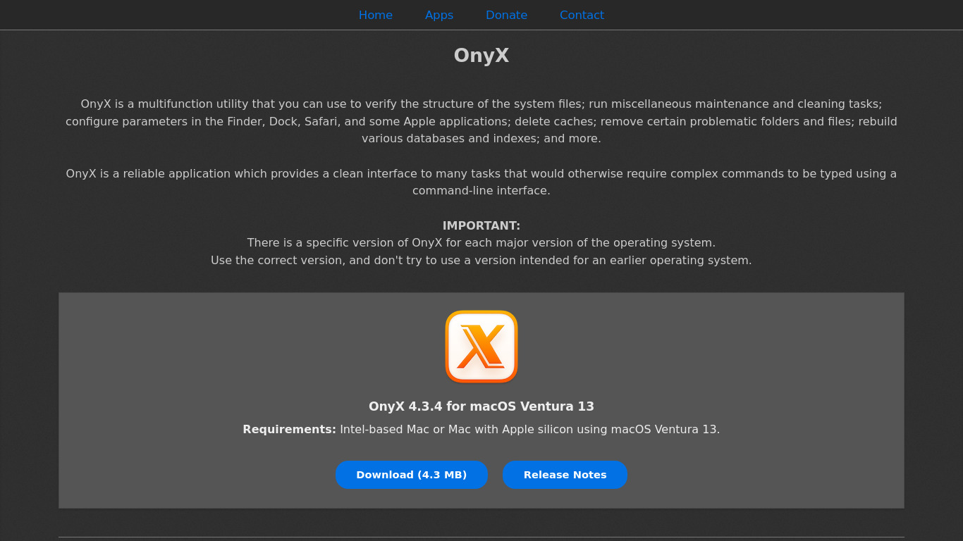 Onyx by Titanium Landing page