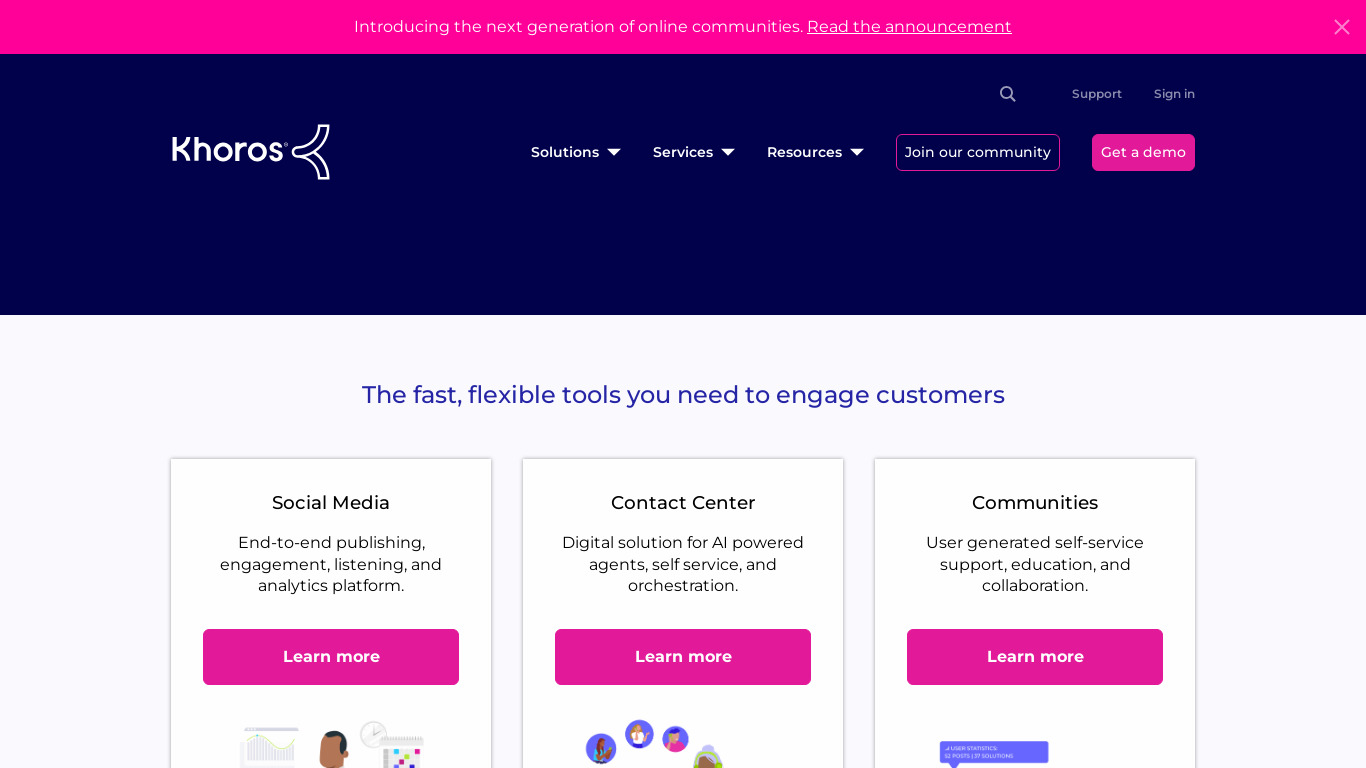 Spredfast Landing page