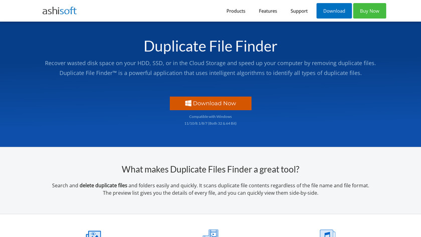 Duplicate File Finder Landing Page