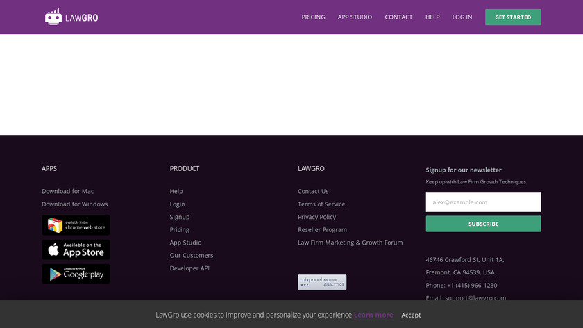 LawGro Landing Page
