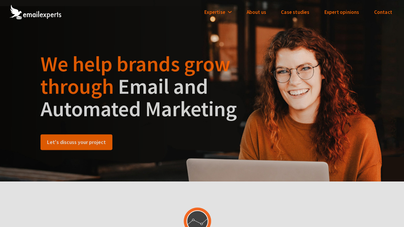 Email Experts Landing page