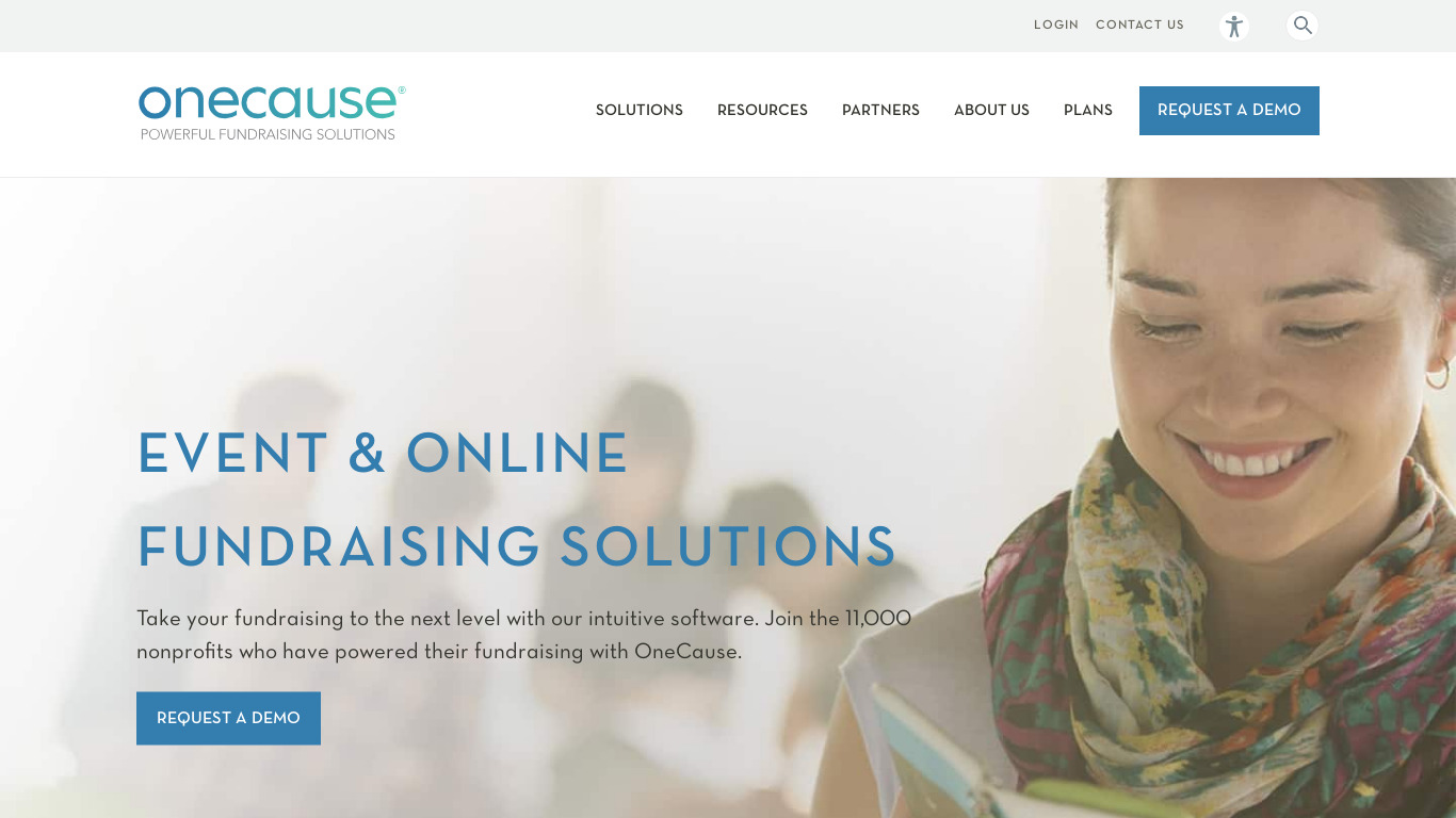 OneCause Landing page