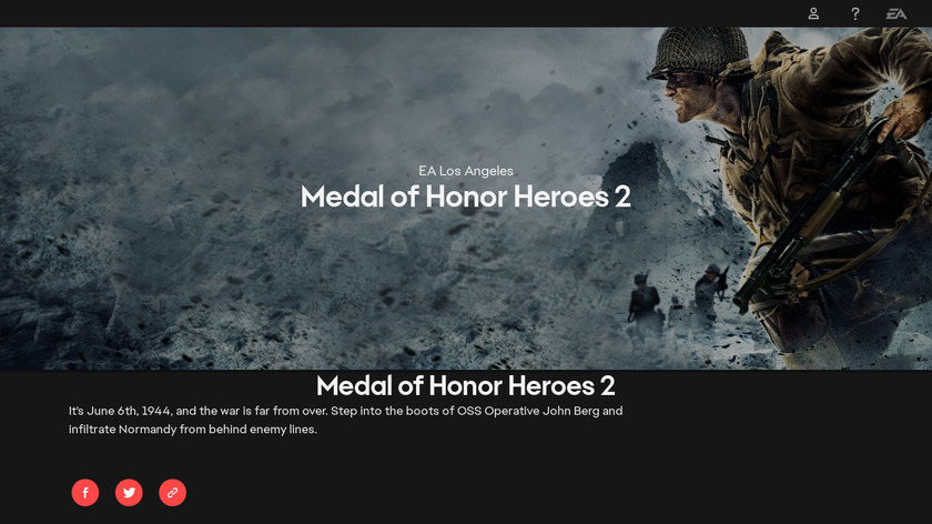 Medal of Honor: Heroes 2 Landing Page