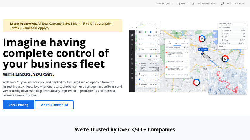 Linxio Landing Page