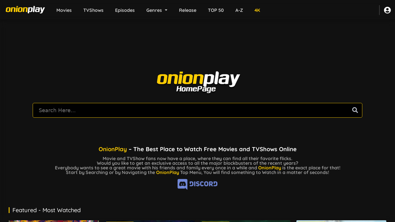 OnionPlay.co Landing page