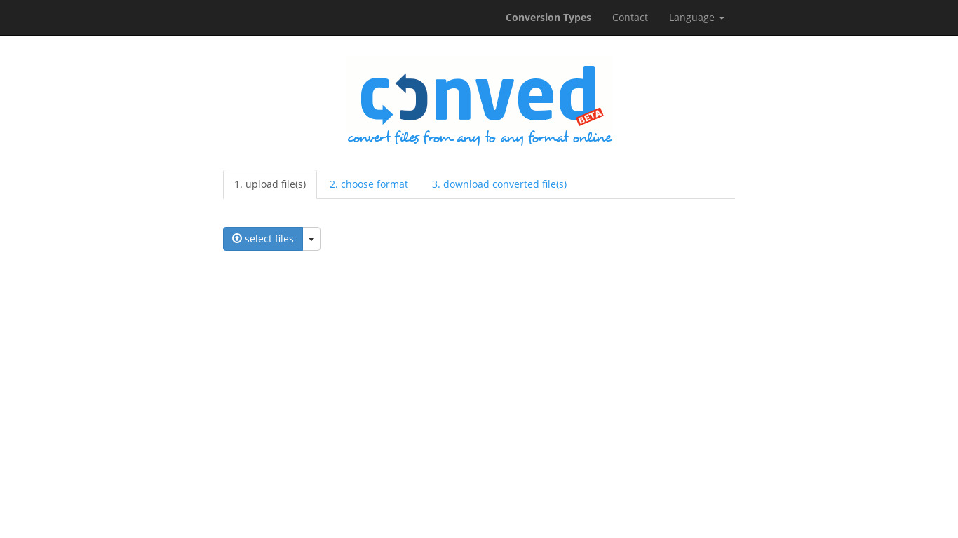 Conved Landing page