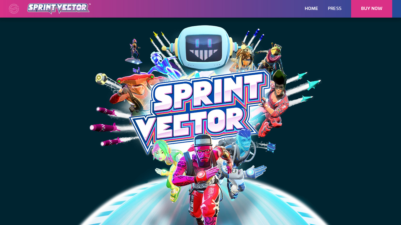 Sprint Vector Landing page