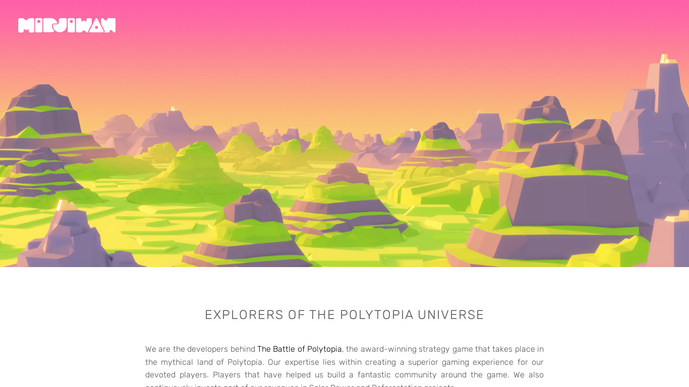 The Battle of Polytopia Landing page