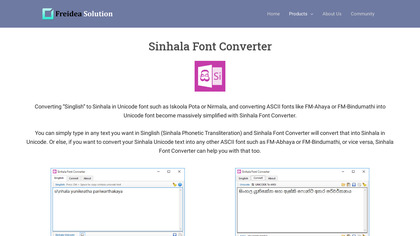 freidea.org Sinhala Font Converter image