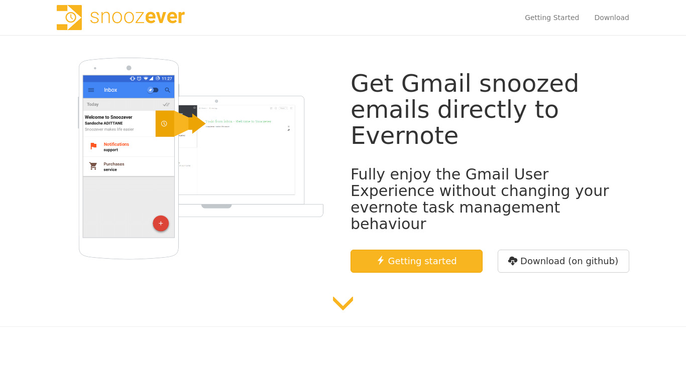 Snoozever Landing page