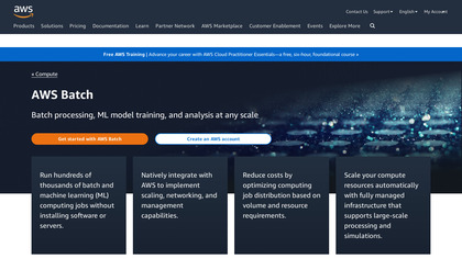AWS Batch screenshot