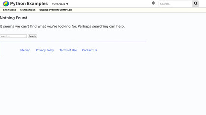 Python Examples image