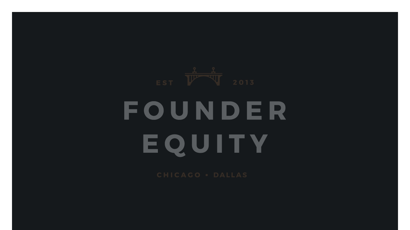 Founder Equity Landing page