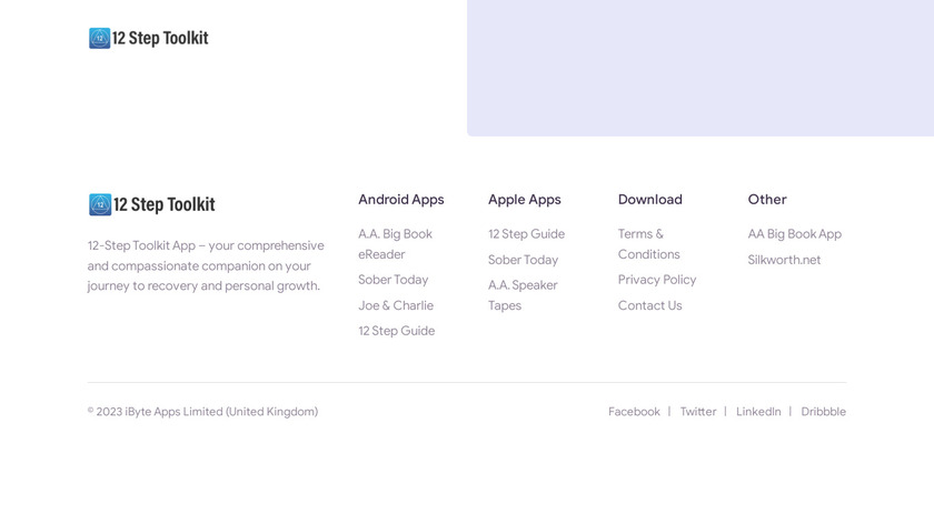 12 Step Toolkit Landing Page