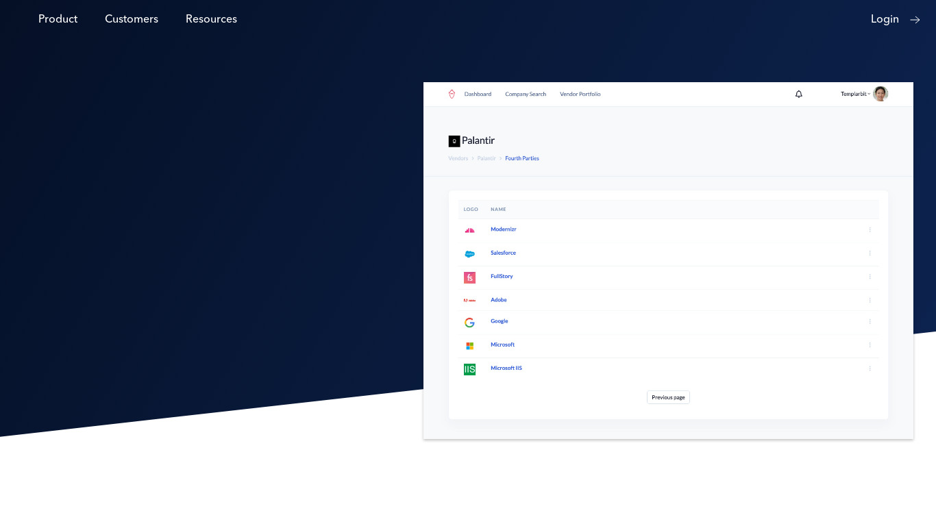 Sonar by Templarbit Landing page