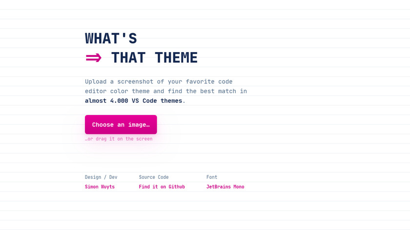 What's That Theme Landing Page