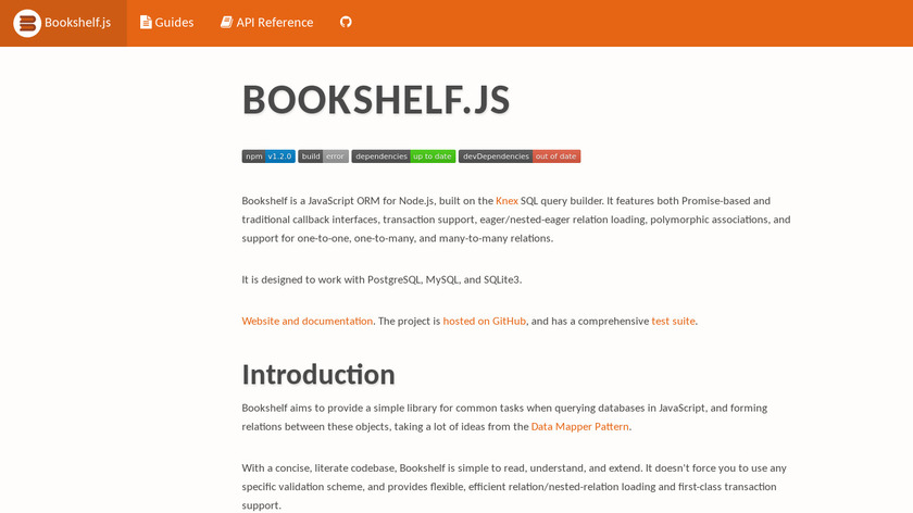 Bookshelf.js Landing Page