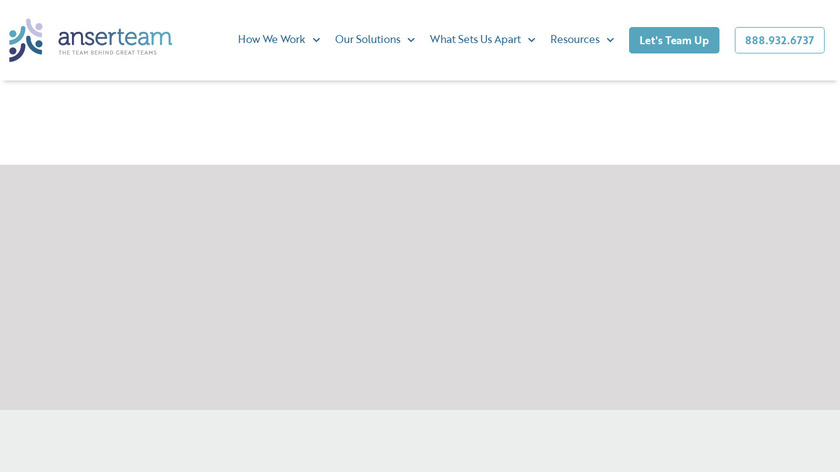 Anserteam Landing Page