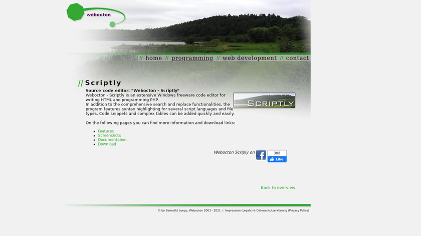 Scriptly Landing Page