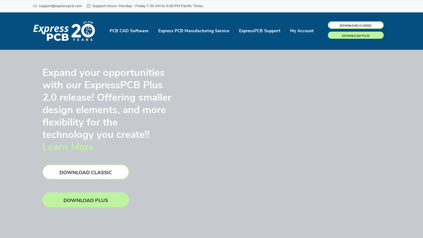 ExpressPCB Plus Landing Page