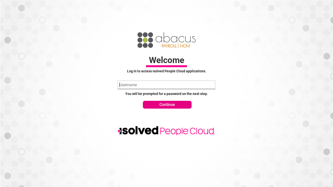 Abacus HCM Landing page