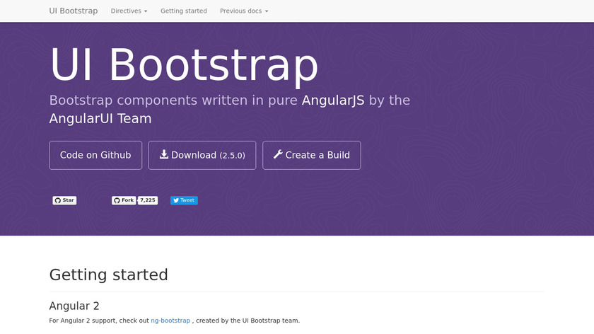 Angular UI Bootstrap Landing Page
