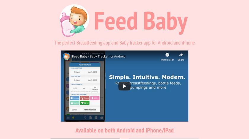 Feed Baby Landing Page