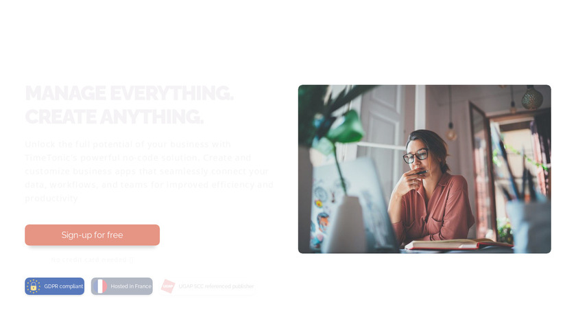 TimeTonic Landing Page