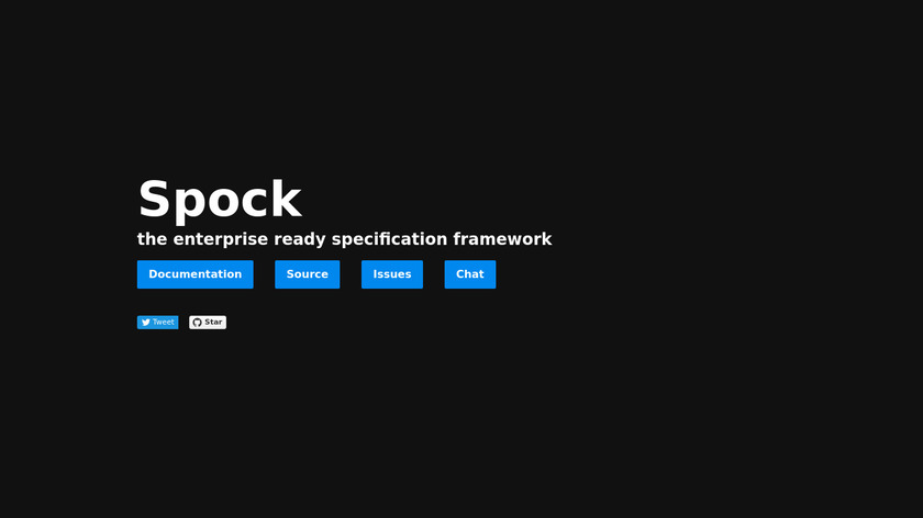 Spock Framework Landing Page
