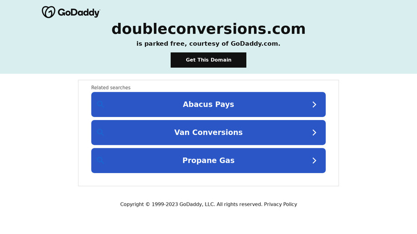 DoubleConversions Landing Page