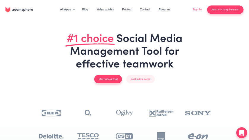 ZoomSphere.com Landing Page