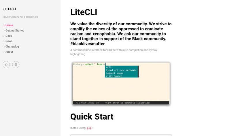 LiteCLI Landing Page