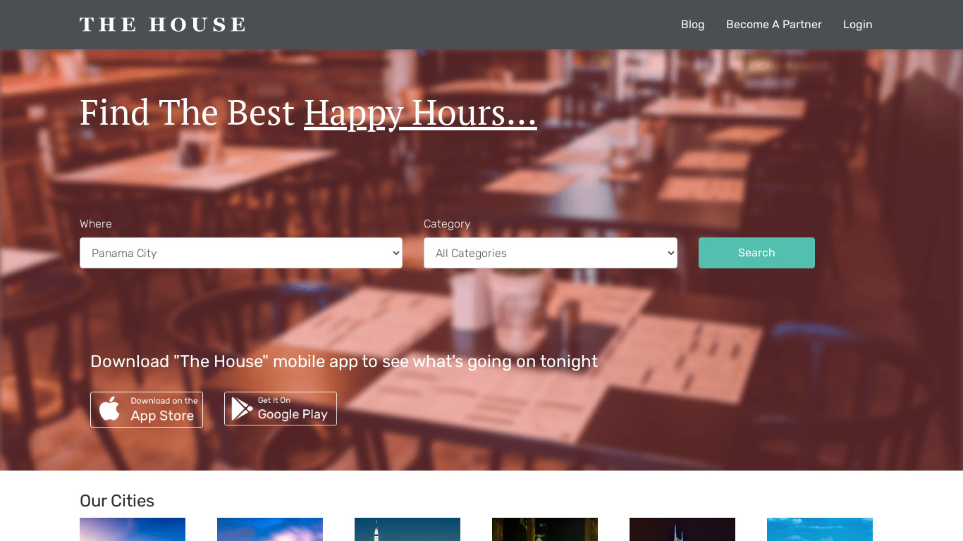 The House Landing page