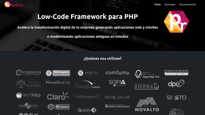 Practico Framework Landing Page