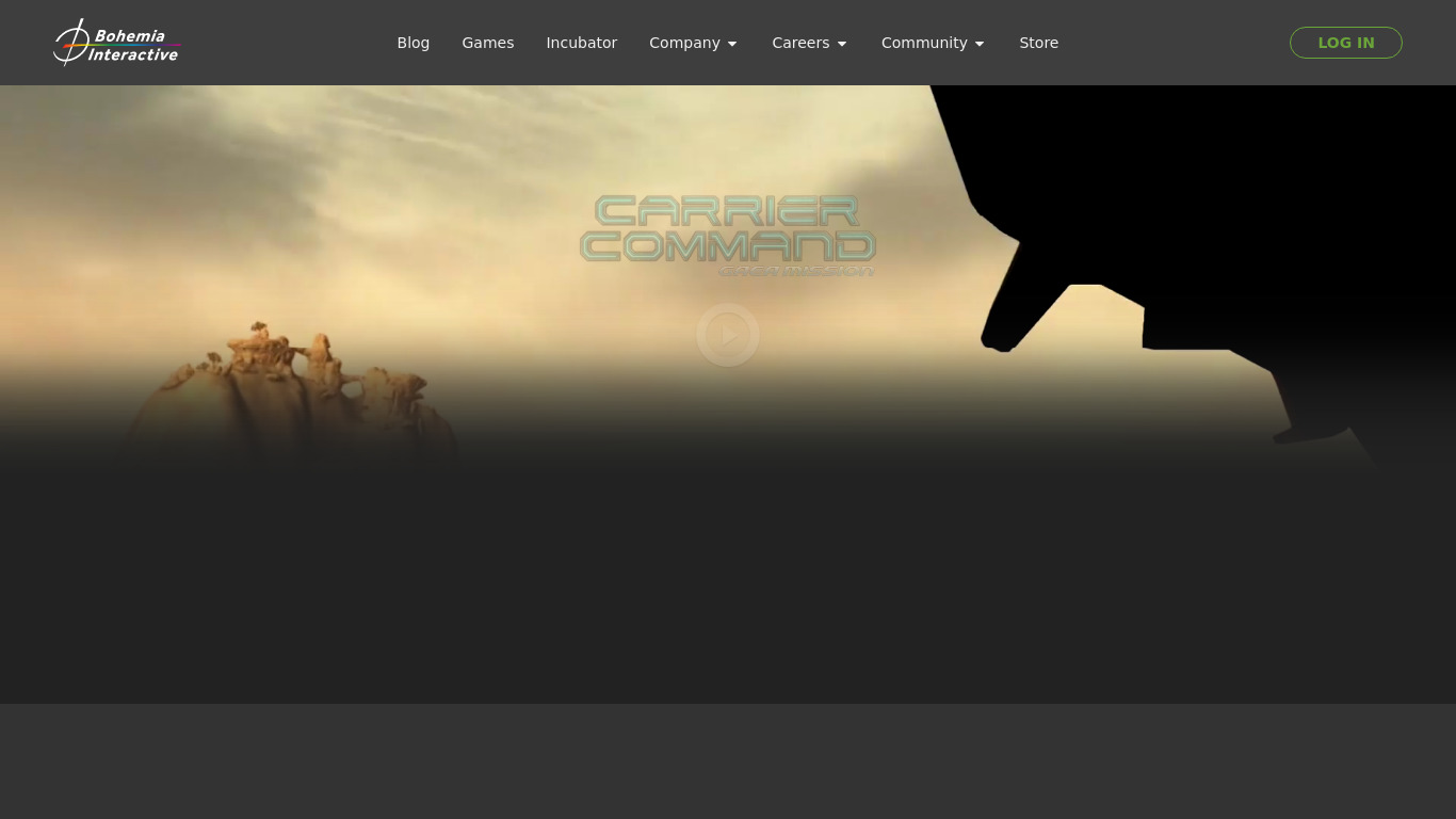 Carrier Command: Gaea Mission Landing page