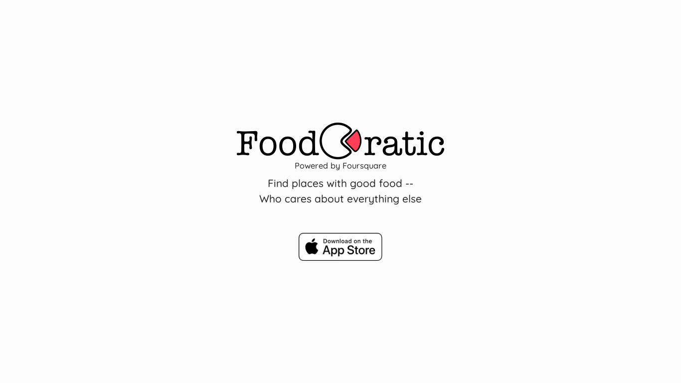 Foodcratic Landing page