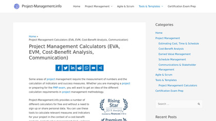 Online Project Management Calculators image