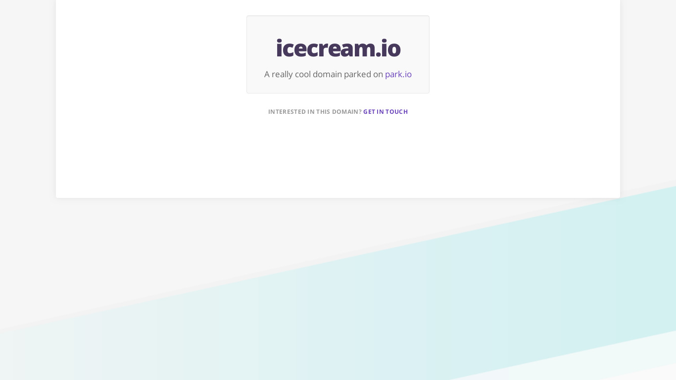 Ice Cream Life Landing page