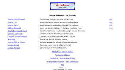 m8software.com Spartan multi clipboard image
