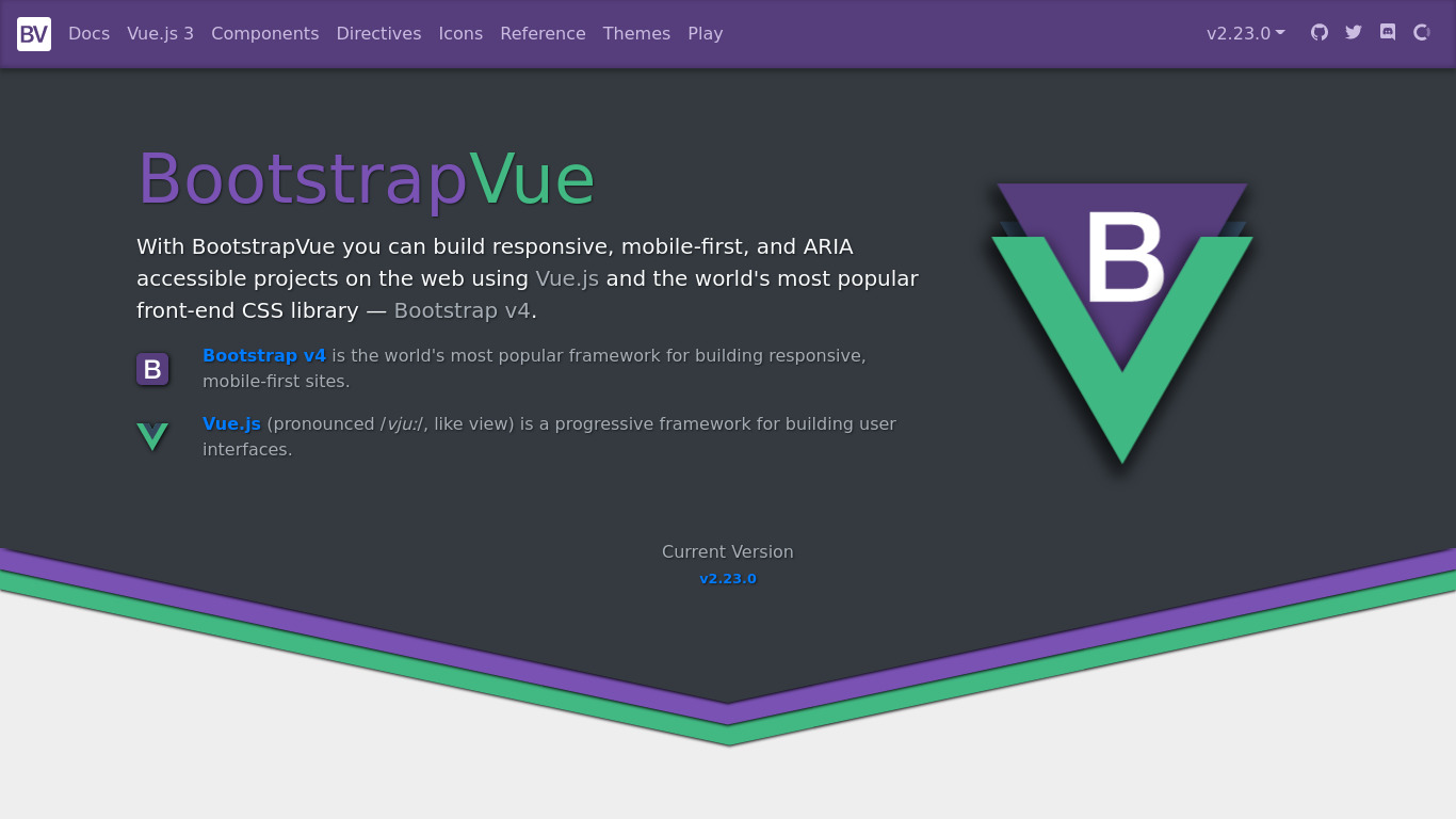 Bootstrap Vue Landing page