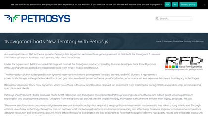 Petrosys tNavigator image