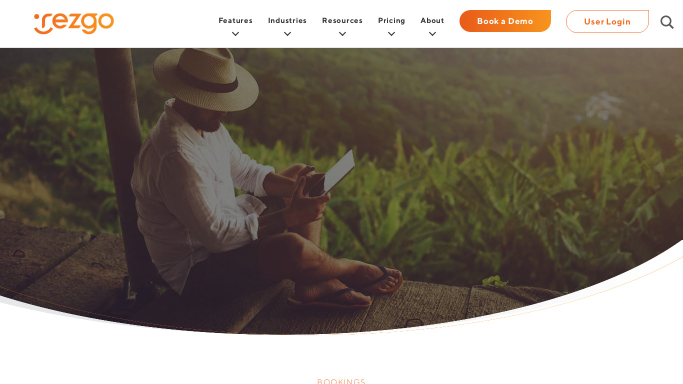 Tour and Activity Booking System Landing page