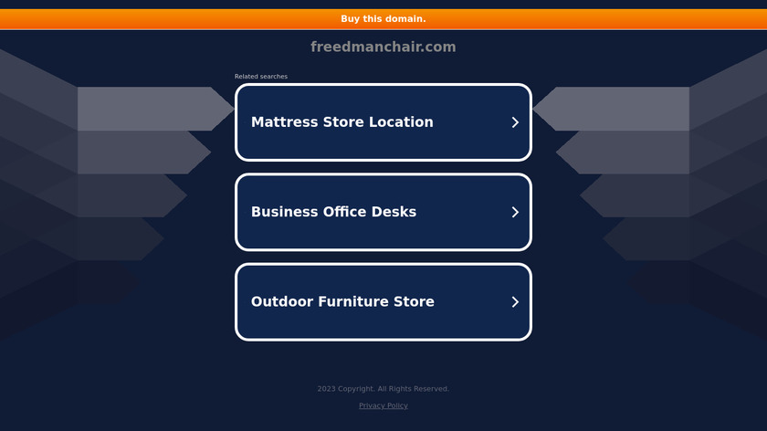 FreedMan Chair Landing Page