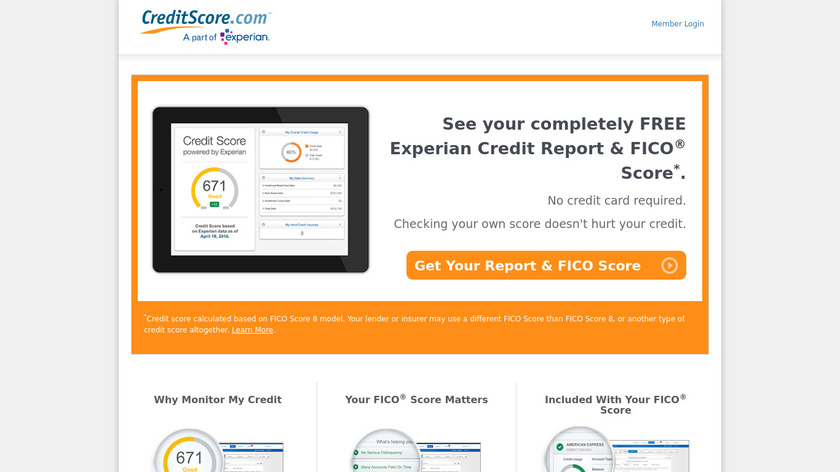 Creditscore.com Landing Page