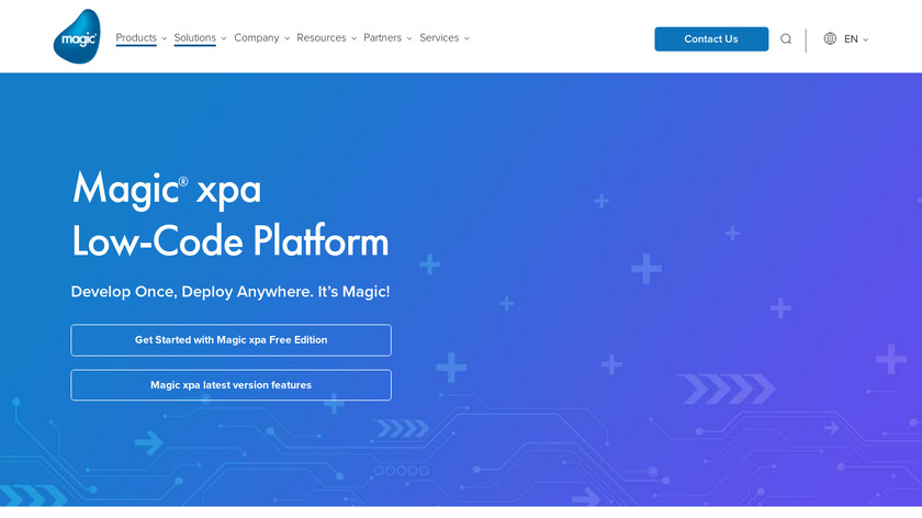 Magic xpa Application Platform Landing Page