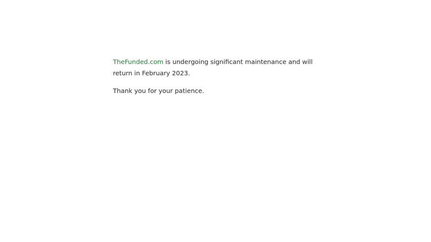 theFunded Landing Page