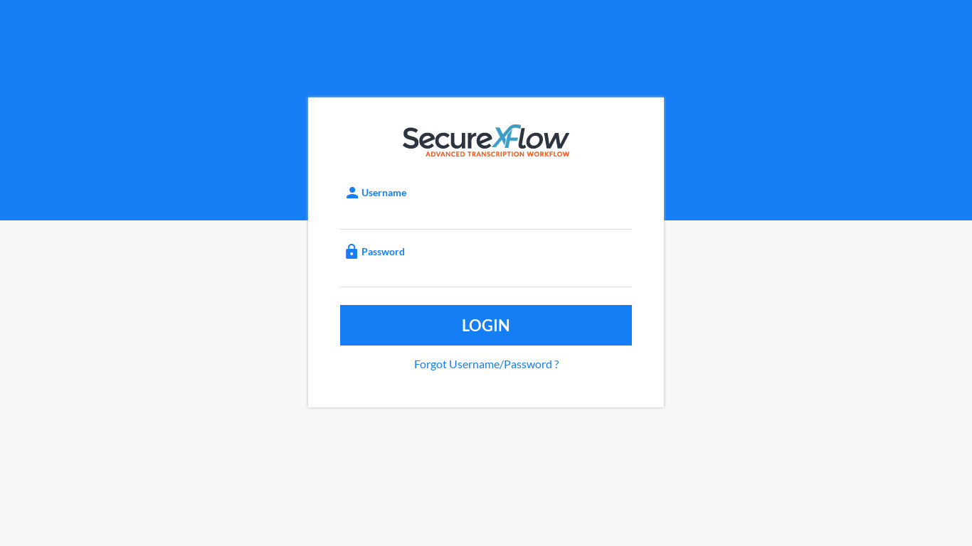 SecureFlow Landing page