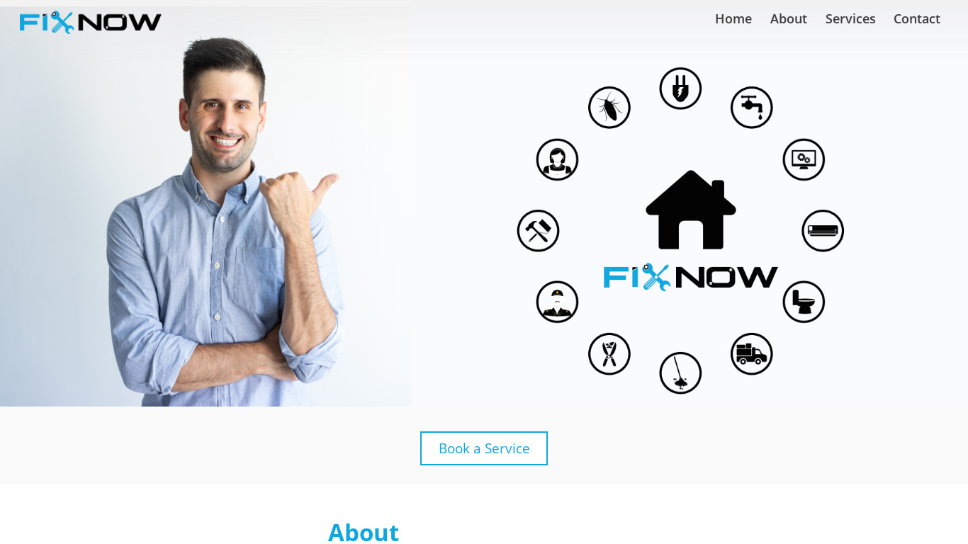 FixNow Landing page
